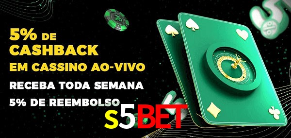 Promoções do cassino ao Vivo s5bet